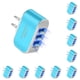 thumbnail image 1 of Adaptador de carga USB Methold con indicador LED 3 puertos de plástico Negro, 1 of 6