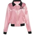 thumbnail image 4 of Amscan Grease Pink Ladies Women's Halloween Costume Jacket, Standard, Pink/Black, 4 of 4
