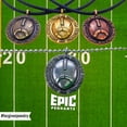 thumbnail image 6 of Football On Ball Chain With Gunmetal Finish Necklace (sp7gunbc), 6 of 7