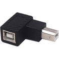 thumbnail image 2 of HUGFEGWE 2 Pack USB Type B 2.0 Extender, 90 Degree Left Angle USB B Male to Female Printing and Data Transferring Extension Adapter Connector for Printer Scanner HDD (USB B & Left) CJ25311-4213, 2 of 7