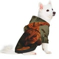 thumbnail image 2 of Fotbe Jungle Meditating Panda Print Small Dog Sweater Hoodies Pet Grey Hooded Soft Fleece Sweatshirts with Pocket Fall Winter Puppy Cat Sweaters Warm Clothes-Small, 2 of 7