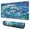 Vague de Vert, variante sur Tapis de Souris Vert et Bleu Imperméable, Caoutchouc+multispandex Antidérapant pour Bureau Maison Jeu 31.5x15.7 Pouces