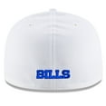 thumbnail image 4 of Men's New Era White Buffalo Bills Omaha Historic Logo 59FIFTY Fitted Hat, 4 of 5