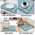 thumbnail image 4 of Stunning LowProfile 19.5x12in Coffee Drying Mat Super Absorbent Diatom Mud, Trimmable, Waterproof, Coffee Mat Easy to Clean & Decorative Kitchen Counter, 4 of 7