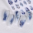 thumbnail image 3 of Pegatinas de uñas de flores en relieve 5D para uñas acrílicas, 6 hojas de pegatinas de uñas de flores grabadas para mujeres, 10,5*6,8 CM, 3 of 6