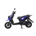 thumbnail image 2 of X-Pro Brand New 150 Gas Moped Scooter Adult Bike, 12" Aluminum Wheels Electric/Kick Start Dual Headlights, 2 of 5