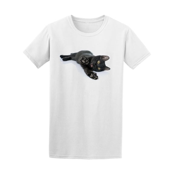 Playing Black Kitten Tee Men's -Image by Shutterstock