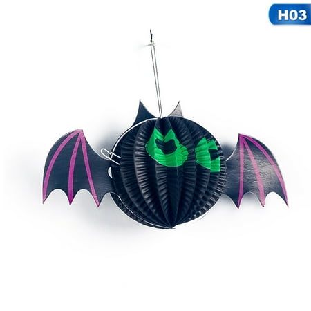 KABOER 2019 New Fashion Halloween Decoration Halloween Party Creative Funny Spider Pumpkin Paper Decorative Pendant
