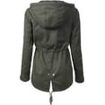 thumbnail image 3 of ORUYROP Women's Lightweight Front Zipper Solid Utility Anorak Hoodie Vest/Jacket, 3 of 7