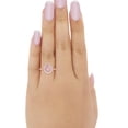 thumbnail image 4 of Teardrop Wedding Bridal Ring Simulated CZ 925 Sterling Silver Size 10, 4 of 4