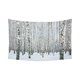 thumbnail image 1 of ABPHQTO Tapiz de árbol de abedul Colgante de pared horizontal Nevado Invierno Bosque de abedul Decoración de pared Arte para sala de estar Dormitorio Dormitorio Algodón Lino Decoración 150x228 cm ABPHQTO QB-Interest47-90x60, 1 of 1