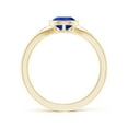thumbnail image 2 of ANGARA Natural Bezel-Set Pear-Shaped 1.3 ct Tanzanite Ring with Diamonds in 14K Yellow Gold for Women (Size-9x6mm) | December Birthstone, Anniversary, Jewelry Gift for Women | Natural Tanzanite Ring, 2 of 10