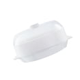thumbnail image 4 of simhoa Cuiseur Vapeur Rond pour Micro-Ondes Chauffage Cuisson Rapide Couvercle Transparent Empilable Cuisine Blanc une Seule Couche, 4 of 8