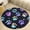Flannel, variant on Colorful Neon Floral Pattern Round Area Rugs for Bedroom Living Room, 3FT Soft Indoor Circle Carpets, Carpet Home Decor Floor Mat