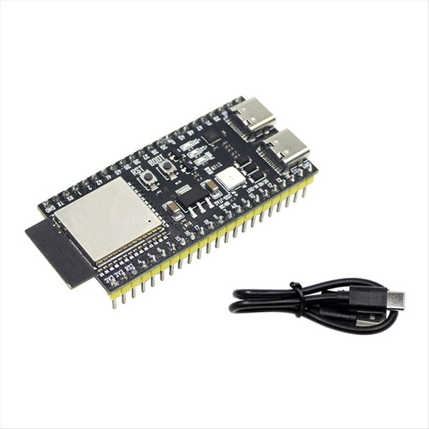 Placa de Desarrollo ESP32-S3 N16R8 para Soldadura con Cable USB, Módulo Wifi BT de 2,4 G, ESP32-S3, WROOM1 N16R8, 44 Pines, Tipo C, ESP32-S3
