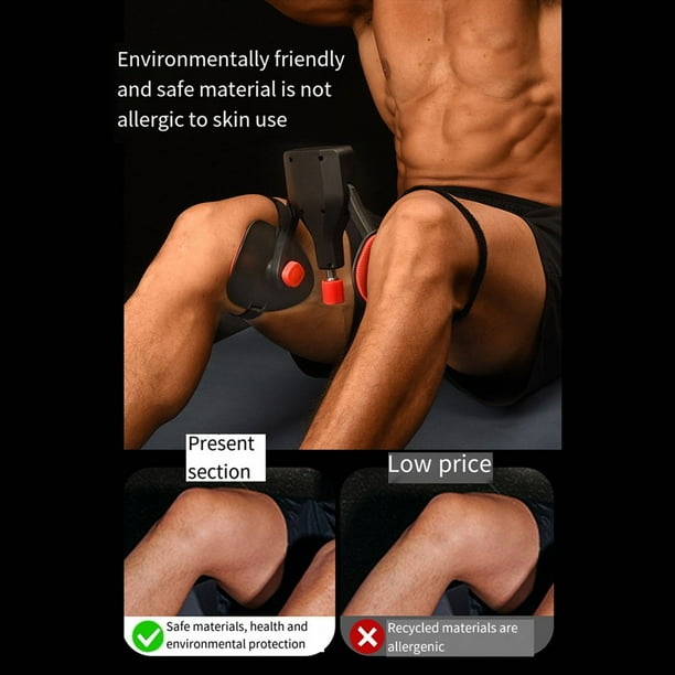 Entrenamiento Interno del Muslo 360 Ejercitador de Músculos del Muslo Ajustable Entrenador de Cadera Multifuncional Equipo de Gimnasio Negro