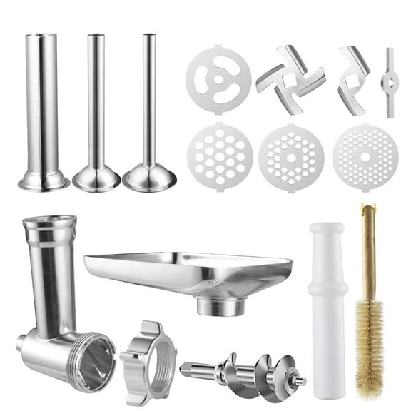 Stainless Steel Meat Grinder Stuffer Tubes Grinding Attachment for Mixing