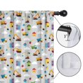 thumbnail image 4 of Blackout Kids Curtains,Cartoon Construction Vehicles Houses Childrens Insulated Curtains Set Of 2,Bedroom Essentials,Toddler Room Decor 42"x54", 4 of 5