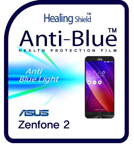 Healingshield Screen Protector Eye Protection Anti UV Blue Ray Film for Asus Mobile Zenfone 2 5.5 [2pcs]
