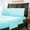 Aqua, variant on 600 Thread Count 100% Long Staple Egyptian Cotton Soft Combed, 4 Piece Sheets Set, Smooth & Soft Sateen Weave, Luxury Hotel Collection Bedding, Deep Pocket Fitted (Queen, Light Grey Solid)