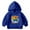 Blue, variant on newwalpole Boy's Graphic Letter Hoodies Long Sleeve Hooded Sweatshirts Pullovers Fall Clothes Trendy Blue for Size 5-6 Years