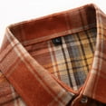 thumbnail image 6 of NAFUU Mens Dress Shirts Fashion Men's Autumn Winter Casual Party Long Sleeved Plaid Lapel Comfortable Thick Warm Flannel Shirt With Pockets Formal Collared Shirt, 6 of 7