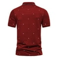 thumbnail image 4 of Sngxgn Mens Polo Shirts Short Sleeve Golf T Shirt Casual Workout(RD1,L), 4 of 5