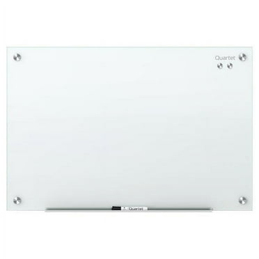 UN  Frameless Magnetic Glass Marker Board - White - 36 x 24 in.