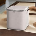 thumbnail image 4 of Bizhua Pink Striped Storage Bag 100L100L Household Seasonal Quilt Striped Storage Bag Moving Clothes Luggage Bag Large Capacity Packing Bag, 4 of 9