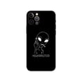 thumbnail image 1 of Funda de tpu negra para iphone 5 5s se 2020 6 6s 7 8 plus x 10 XR XS 11 12 13 mini pro MAX, cubierta trasera de dibujos animados, dedo medio Fivean unisex, 1 of 2