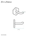 thumbnail image 5 of Brusque Robe Hook in Matte Black, 5 of 5