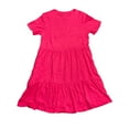 thumbnail image 2 of GAP Women's Soft Short Sleeve Crew Neck Tiered Dress (Beetroot Purple, XS), 2 of 2