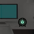 thumbnail image 2 of Reloj despertador luminoso de 4 pulgadas redondo, silencioso, analógico, sin tictac, funciona con pilas, con sonido fuerte FVF, 2 of 5