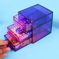 thumbnail image 6 of Epoxy Resin Molds,3 Layers Drawer Box Epoxy Molds, Silicone Molds for DIY Jewelry Tray Storage Case, Resin Kits and Molds Complete Set, Easy to Use and Demold, 5"(L),4"(W),Purple, 6 of 7
