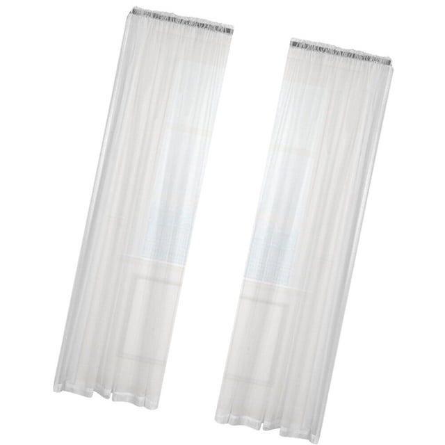 OULII Light Filtering Window Curtains Polyester for Living Room 1Set