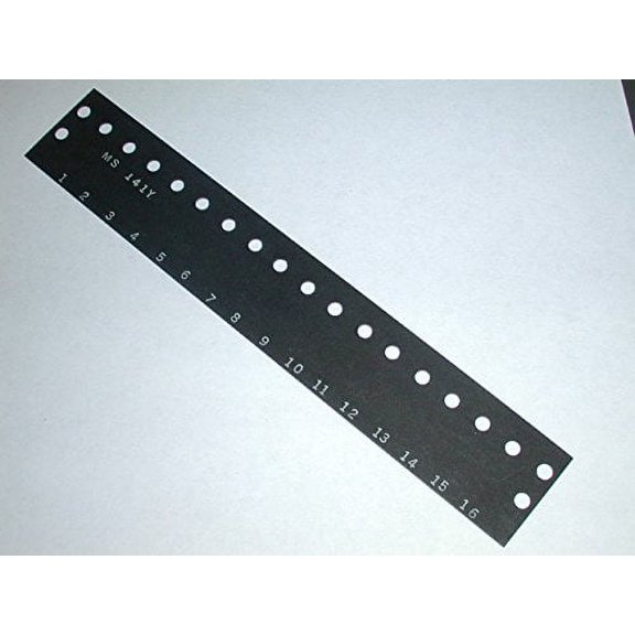 Cinch MS-16-141Y 16 Pos Terminal Block Marker (3 pack) - MS-16-141Y