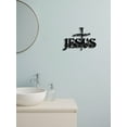 thumbnail image 6 of Jesus Cross Metal Wall Art Sign,Christian Home Decor for Bedroom, Living Room, 6 of 6