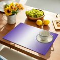 thumbnail image 5 of Placemats Set of 6, Ombre White Purple Place Mats Gradient Color Tablemats Washable Placemat Table Decoration for Kitchen Table Dinner Party Home Decor Indoor Outdoor 13x19 Inch, 5 of 9