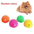 thumbnail image 2 of HEVIRGO Pet Dog Puppy Hedgehog Shape Doll Interactive Squeaky Chew Play Scratch Toy Multi-color Vinyl, 2 of 8