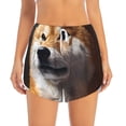 thumbnail image 2 of Daiia Regal Shiba Inu Pattern Women's 2 in 1 Running Shorts - Lightweight Athletic Workout Gym Yoga Shorts Liner with Phone Pockets-X-Large, 2 of 7