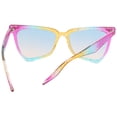 thumbnail image 1 of Greenadscape Gafas De Sol Para Fiesta Cat Eyes Arcoíris Transparentes Con Único Y, 1 of 8