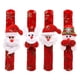 thumbnail image 2 of 4 Uds pulseras navideñas a presión Papá Noel muñeco de nieve pulseras de renos pulseras de bofetada regalo de fiesta de Navidad para niños y adultos, 2 of 7