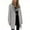 *Gray, variant on ClodeEU Women's Open Top,Solid Color Zipper Long Sleeved ,Length Hooded Sweatshirt Jacket Tops Black,Womens Plus L
