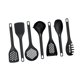 thumbnail image 5 of Juego de utensilios de cocina, tornero de cuchara sólida ranurada, 7 piezas de cocina de cocina de nylon nylon no stick, utensilios de cocción para, 5 of 8