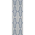 thumbnail image 2 of Safavieh Dhurries Alexis Geometric Runner Rug, Light Blue/Dark Blue, 2'6" x 8', 2 of 7