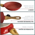 thumbnail image 5 of Set de Sartenes RD Royal Cook Rojo Granito 3 pzs 20 24 y 28 cm, 5 of 5