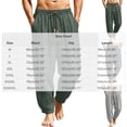 thumbnail image 3 of HOMADLES Men's Casual Jogger Pants Elastic Waist Loose Fit Lightweight Sports Pants Solid Color Breathable Athletic Pants Black Size 3XL, 3 of 7