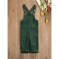 thumbnail image 3 of Gureui Toddler Baby Boy Girl Corduroy Overalls Solid Color Suspender Bib Pants Trousers Casual One Piece Strap Jumpsuit with Pockets, 3 of 10