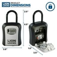 thumbnail image 4 of Caja de seguridad para llaves Lion Locks de 4 dígitos, resistente al agua, paquete de 12, 4 of 7