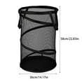 thumbnail image 2 of 1PC Collapsible Laundry Basket with Reinforced Handles, Foldable Mesh Hamper for Bathroom Storage, Space Saving Clothes Organizer Bin Portable Laundry Bucket, 2 of 3